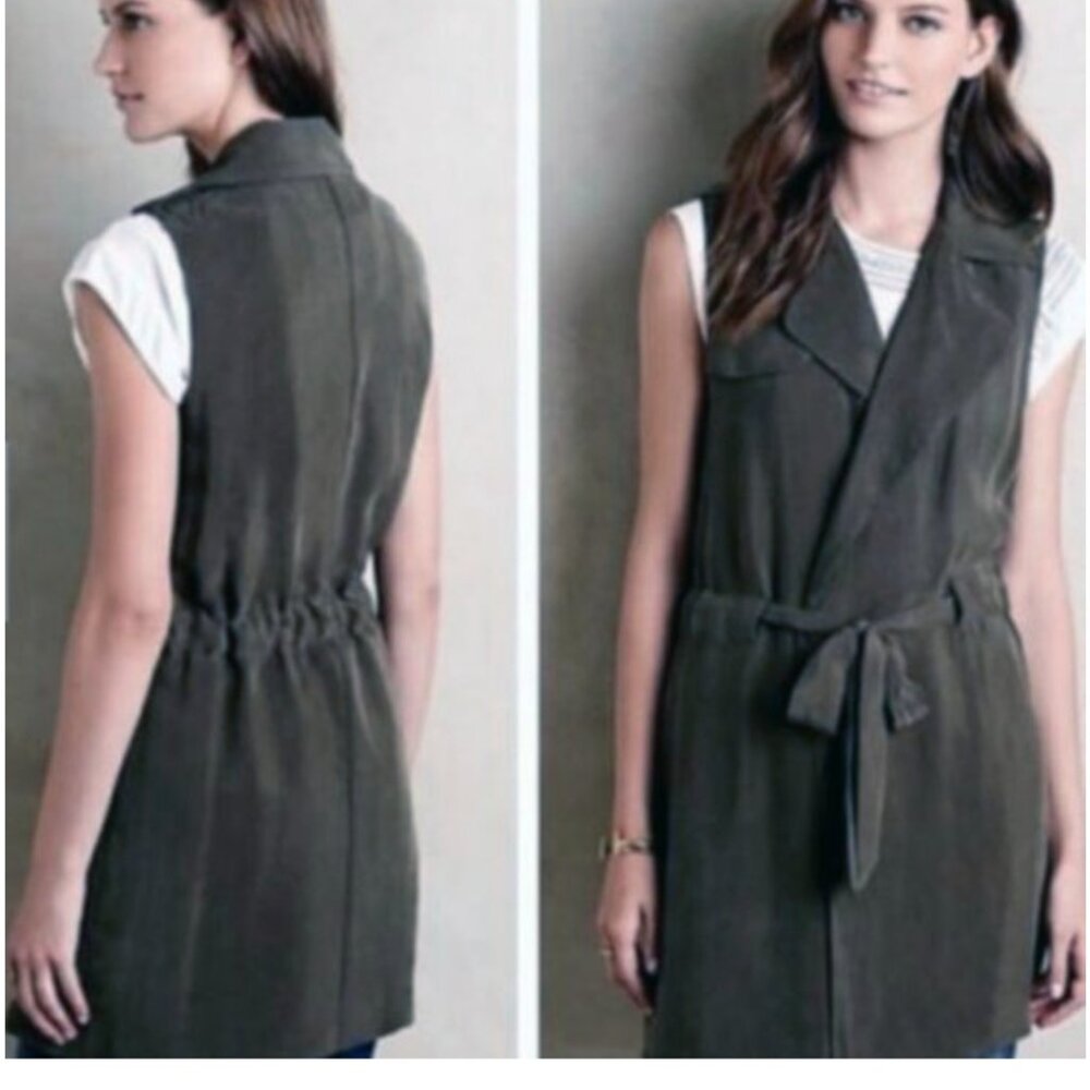 Elevenses long belted vest